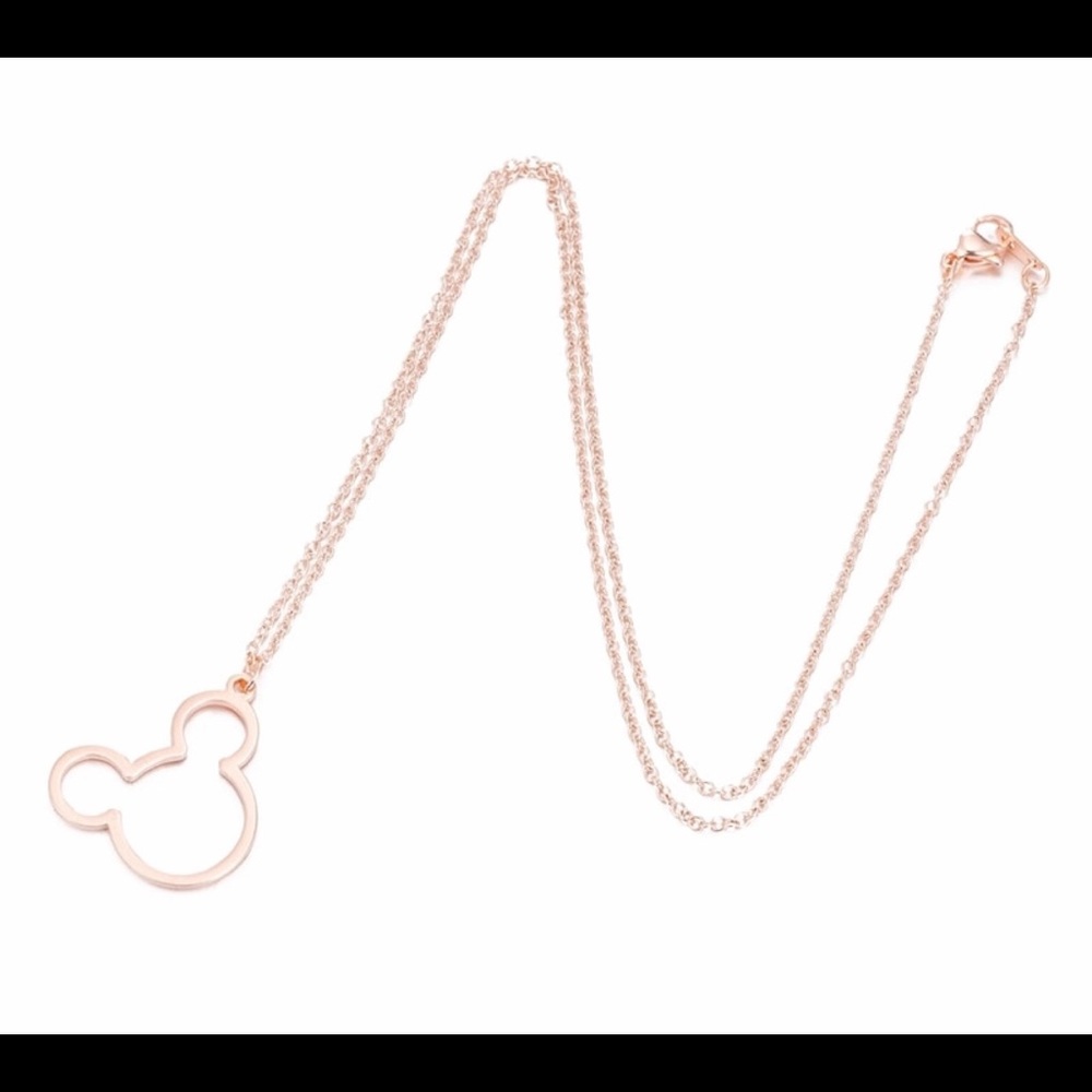 Rose gold Disney necklace